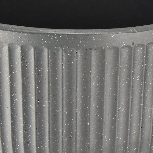 Artículo Macetero de suelo de plástico antracita Ø28cm H46,5cm