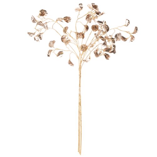 Rama de flor de frijol metálica artificial para Navidad, 80 cm, 3 unidades | Floristik24.es