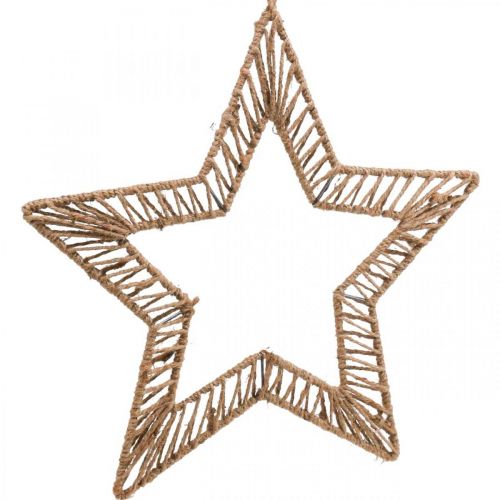 Artículo Estilo boho, anillo decorativo navideño, anillo decorativo estrella L40cm
