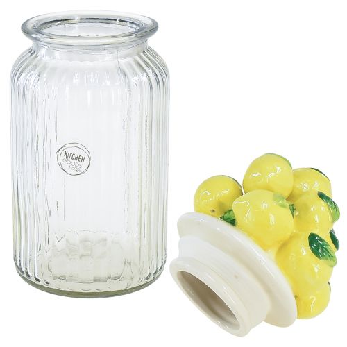 Artículo Bombonera vitrocerámica limón verano Ø11cm H27cm