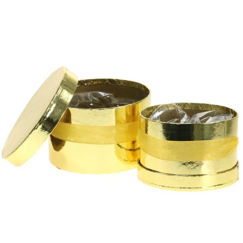 Floristik24 Jardinera oro Ø14 / 16cm 2pcs