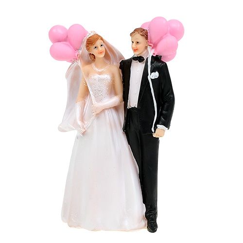 Floristik24 Novios con globos 14cm