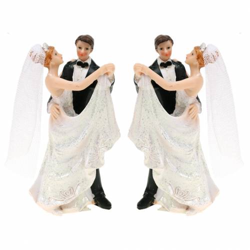 Floristik24 Decoración de boda novios pintados a mano H13cm