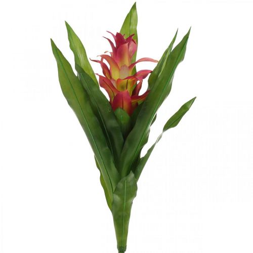 Bromelia artificial Rosa Flor artificial para pegar 54cm