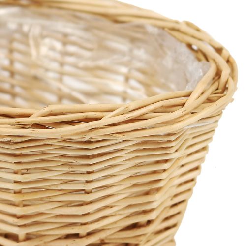 Floristik24 Cesto de pan pelado, aproximadamente 29.5cm ovalado