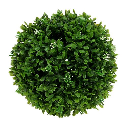 Floristik24 Bola de boj con flores bola decorativa verde Ø18cm 1ud