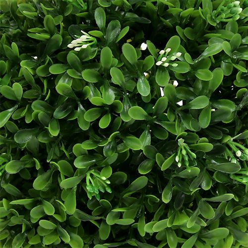 Floristik24 Bola decorativa de boj con flores verde Ø18cm 1ud