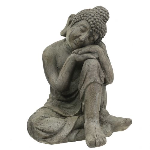 Floristik24 Escultura de Buda H40cm