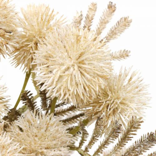 Cardo Artificial Crema Drylook Cardo Globo 33cm 3uds
