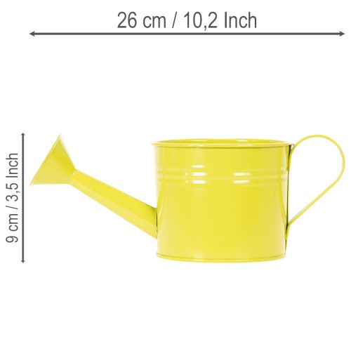 Regadera decorativa colorida, Ø11cm, H9.5cm, para plantar, decoración de mesa primaveral, metal, juego de 8 | Floristik24.es