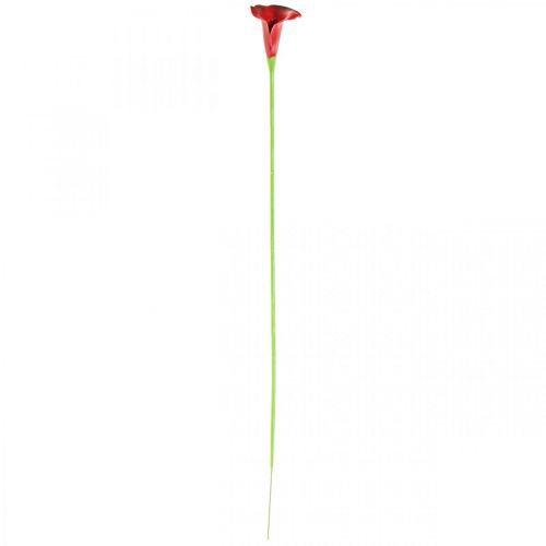 Artículo Flores artificiales cala rojo burdeos en ramo 57cm 12 piezas