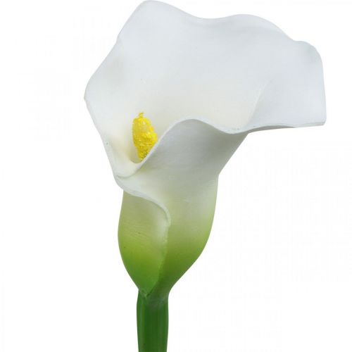 Artículo Calla artificial Blanco Boda Decoración Flor de seda Aniversario L72cm