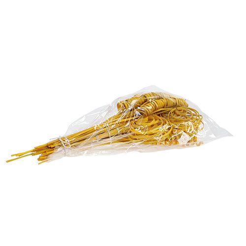Artículo Surtido de caña mini amarillo dorado 75 piezas