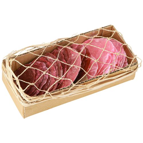Artículo Discos de concha de capiz Rosa y baya 5-8cm 60 piezas