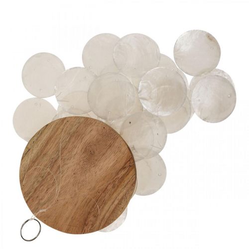 Floristik24 Carillón de viento Capiz decoración colgante conchas nácar Ø12cm 37cm