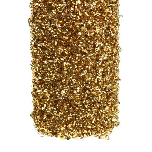 Floristik24 Botella de champán para colgar oro claro 13,5cm
