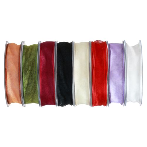 Cinta gasa cinta organza 25mm 20m varios colores
