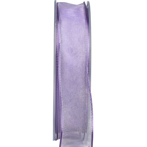 Cinta de gasa cinta de organza organza violeta 25mm 20m