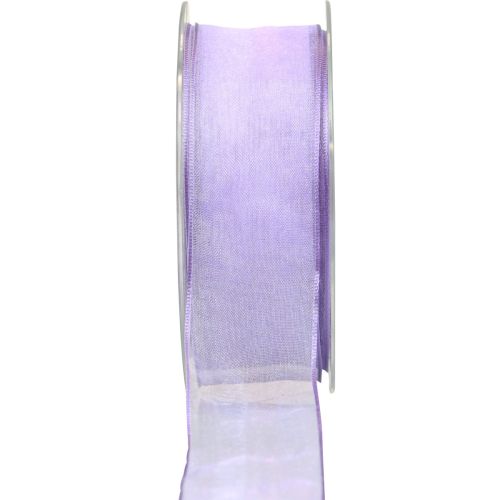 Cinta de gasa cinta de organza cinta decorativa organza violeta 40mm 20m