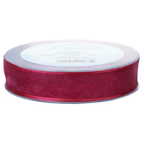 Artículo Cinta de gasa cinta de organza cinta decorativa organza violeta 25mm 20m