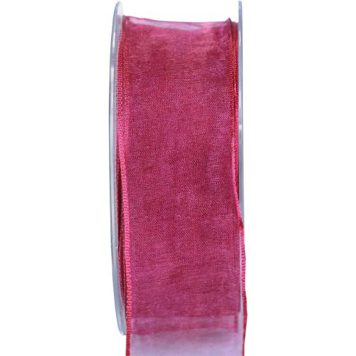Cinta de gasa cinta de organza cinta decorativa organza violeta 40mm 20m