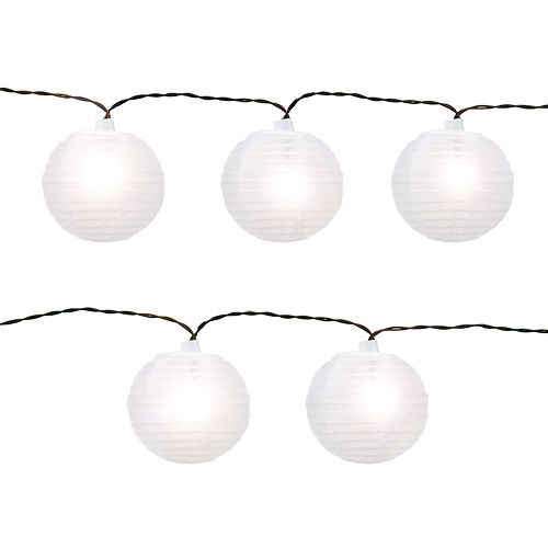 Floristik24 Linternas chinas con 20 leds blancas 9,5m