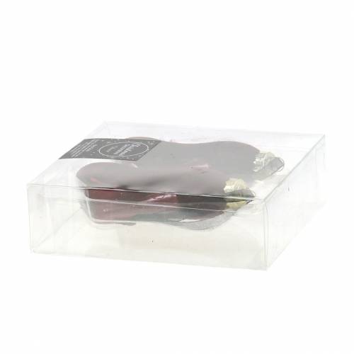 Floristik24 Bombas Árbol de Navidad Burdeos 11cm 2pcs