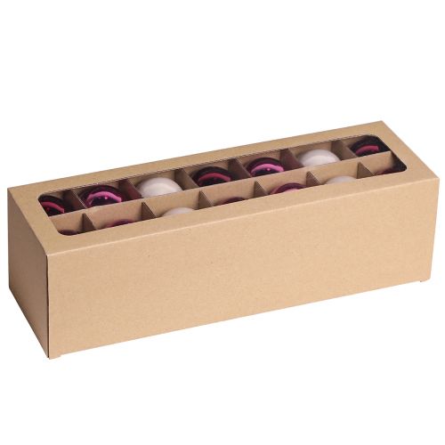 Bolas para árboles de Navidad bolas de cristal para árboles Berry Mix Ø5cm 24 piezas Berry rosa beige crema brillante | Floristik24.es