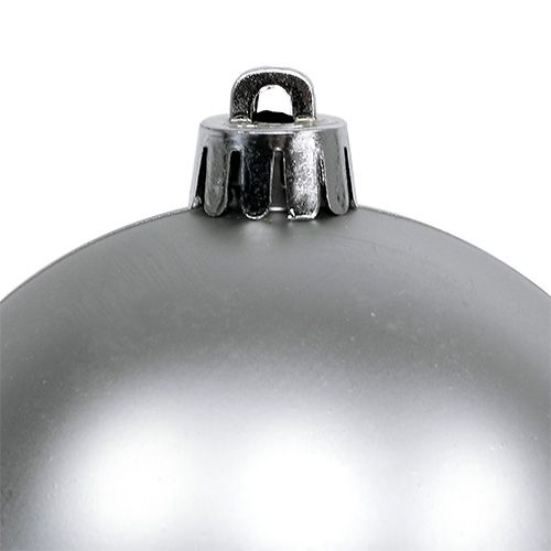 Floristik24 Árbol de navidad bolas plastico plata 8cm 6pcs