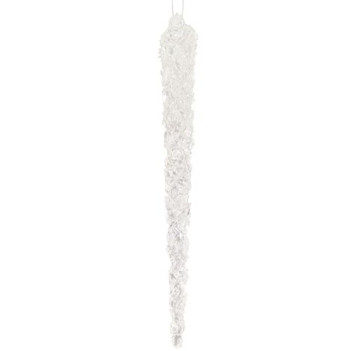 Floristik24 Decoración de carámbanos para colgar brilla en la oscuridad 15cm 8ud