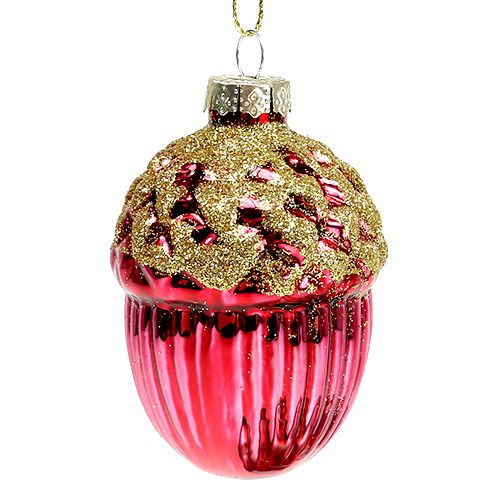 Floristik24 Decoraciones para árboles de navidad bellota para colgar culo de 8cm. 4p