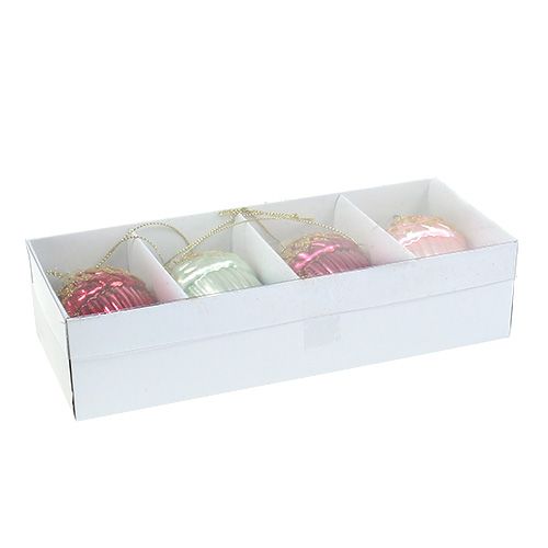Floristik24 Decoraciones para árboles de navidad bellota para colgar culo de 8cm. 4p