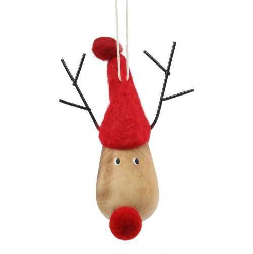Floristik24 Decoraciones para árboles de navidad alces 8-10cm 3pcs