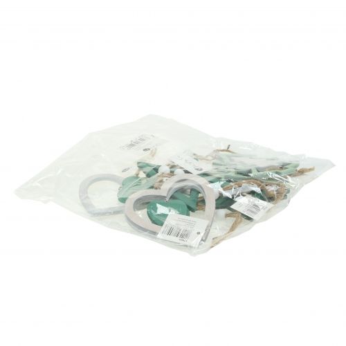 Artículo Decoración del árbol de Navidad Mezcla Verde, blanco 10cm 9pzs