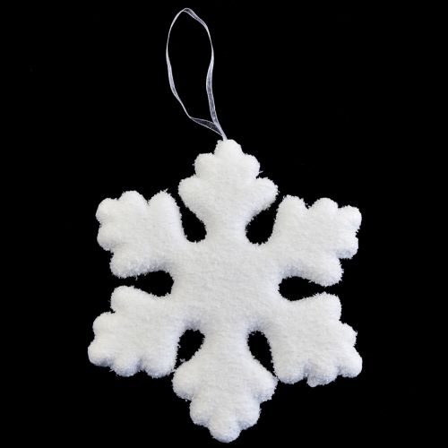 Floristik24 Decoración del árbol de Navidad copo de nieve decoración colgante Navidad blanco 15cm