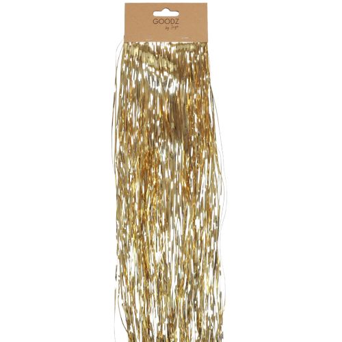 Floristik24 Decoración para árbol de Navidad Navidad, oropel dorado 50cm