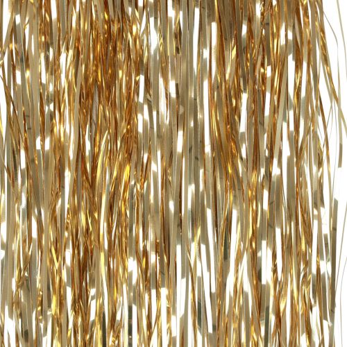 Floristik24 Decoración para árbol de Navidad Navidad, oropel dorado 50cm