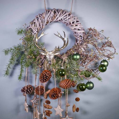 Floristik24 Decoración del árbol de Navidad Bola de Navidad verde Ø6cm 12 piezas