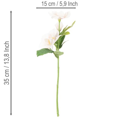 Ramo de rosas artificiales de Navidad, ramo navideño, 35 cm, 6 unidades | Floristik24.es