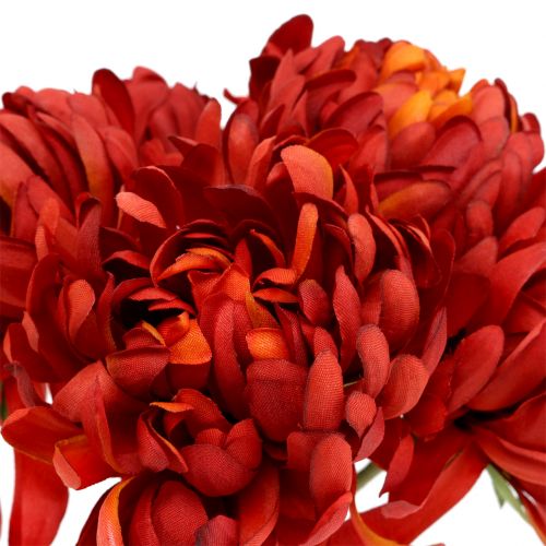 Artículo Ramo de crisantemos rojo bermellón 28cm 6uds