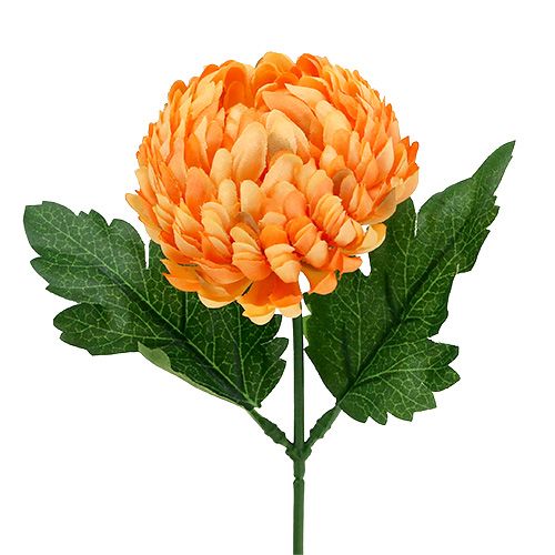 Artículo Crisantemo Naranja Ø7cm L18cm 1ud