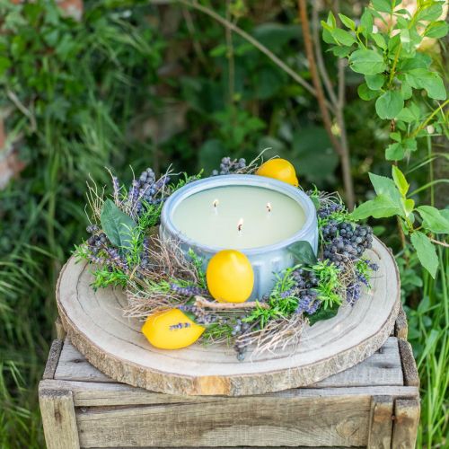 Artículo Vela citronela en bote Vela aromática limón Ø18cm H8cm