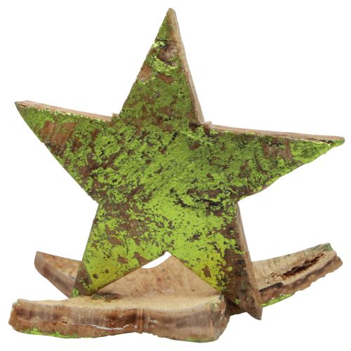 Artículo Decoración dispersa Estrellas navideñas verde coco Ø5cm 50ud