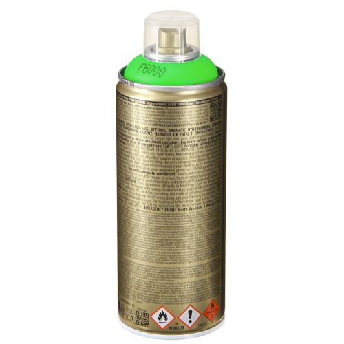 Artículo Pintura en aerosol de color verde fluorescente neón 400 ml