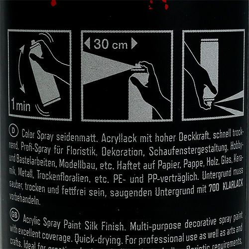 Floristik24 Color spray mate rojo oscuro 400ml