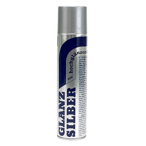 Floristik24 Color Spray Metalizado Plata Brillo 400ml