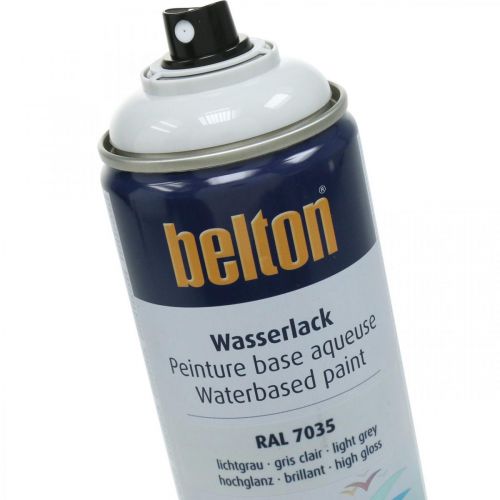 Artículo Belton pintura al agua libre gris alto brillo spray gris claro 400ml