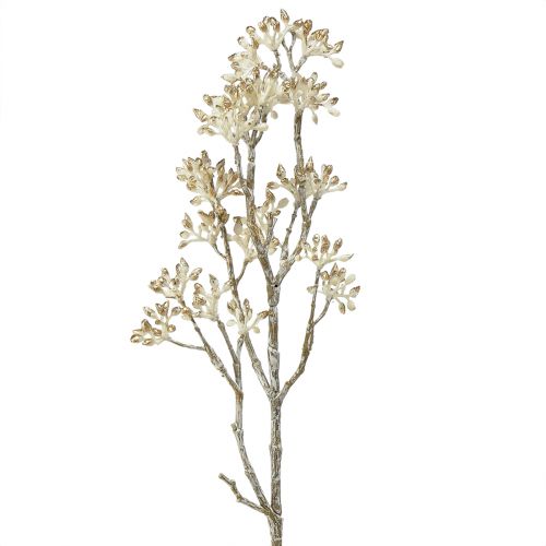 Artículo Rama decorativa oro blanco Rama Cornus rama artificial 48cm