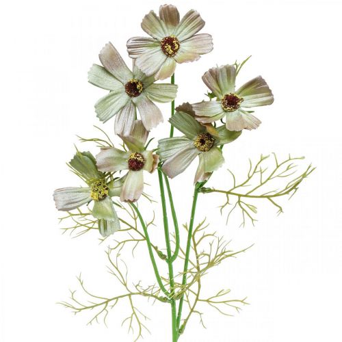 Artículo Cesta de joyería Cosmea flores de verano artificiales verdes 61cm