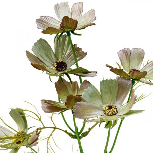 Artículo Cesta de joyería Cosmea flores de verano artificiales verdes 61cm